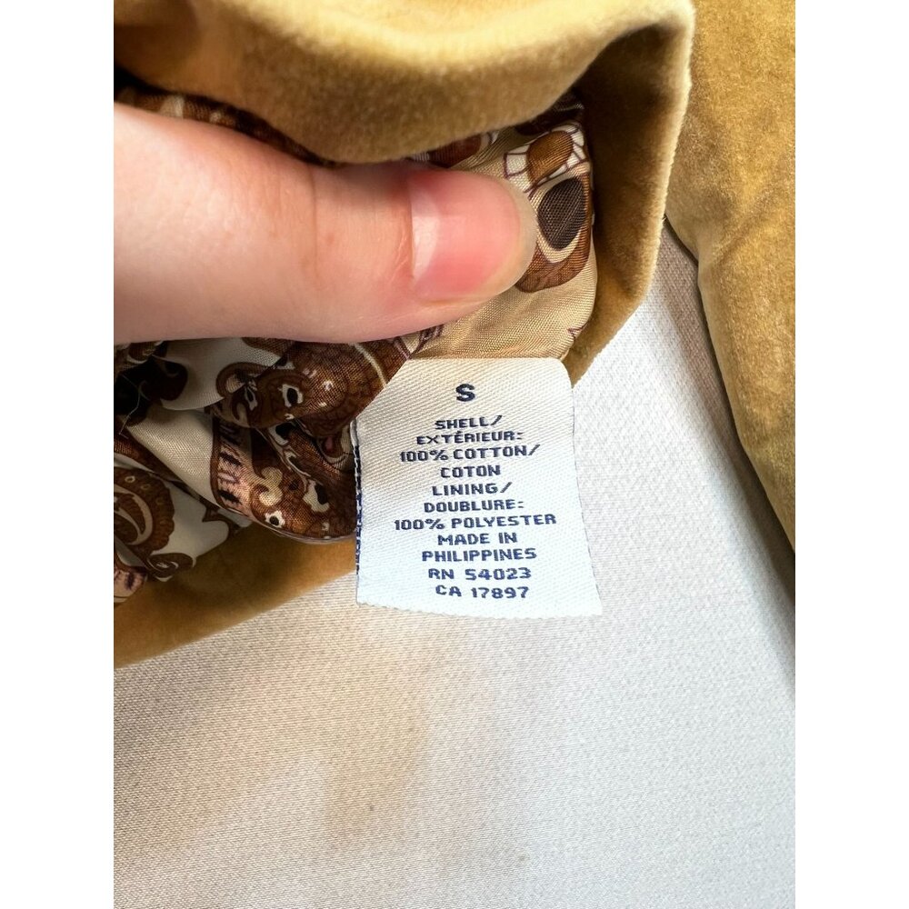 Old Navy Women's Velvet 2 Button Blazer Jacket Long Sleeve Size S Khaki Tan - Picture 4 of 11